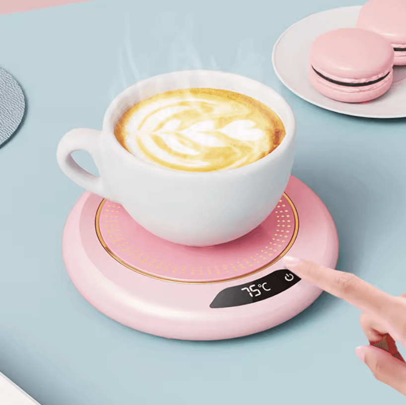 USB Coffee Mug Warmer Coaster – 3-Level Temperature Control 55°C Electric Cup Heating Pad