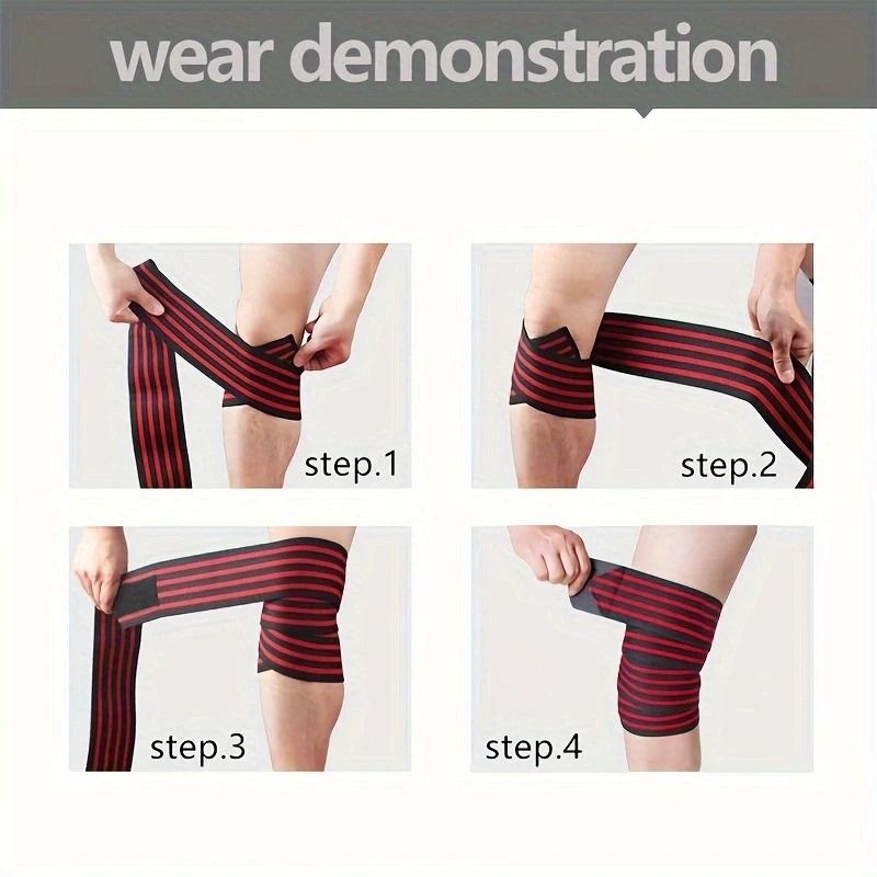 High Tension Competition Grade Weightlifting Knee Wraps