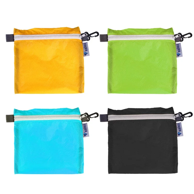 Waterproof Outdoor Pouch for Camping and Hiking with Zipper and Hook Ultralight Travel Storage Bag