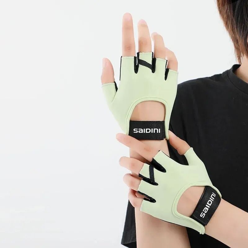 Womens Half-Finger Sports Gloves – Anti-Slip & Shock-Absorbing Fitness Gear