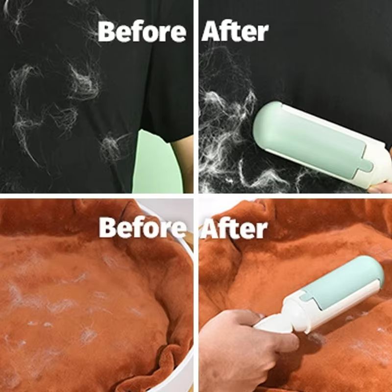 Reusable Pet Hair Remover Lint Roller Brush Multi-Purpose Sticker Lint Remover