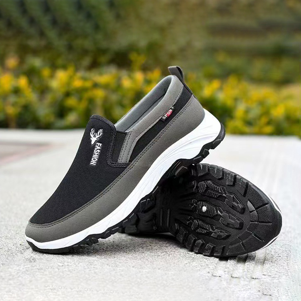 Men's Breathable Orthopedic Penny Boat Shoes, Slip-On Plimsolls for Sports, Travel, Hiking &