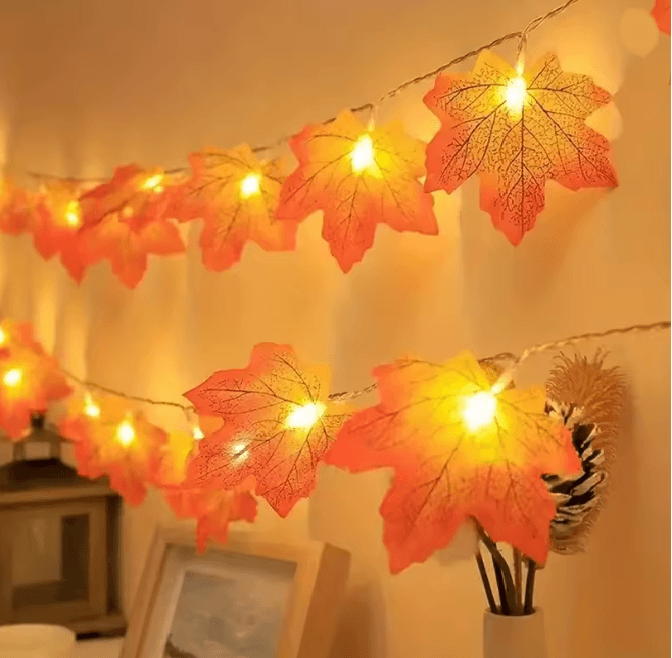Maple Leaf LED Fairy String Lights
