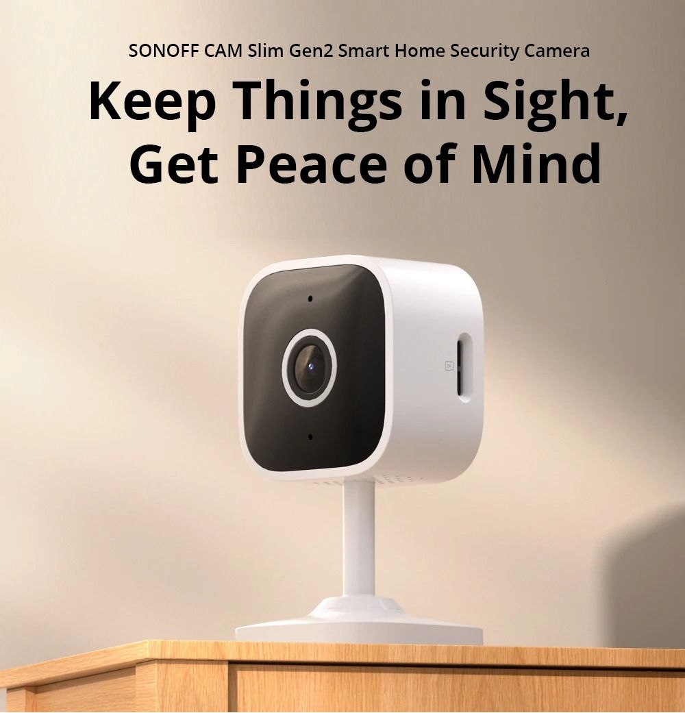 Sonoff Cam Slim Gen2 Smart Home Security Camera 1080P Human Detection