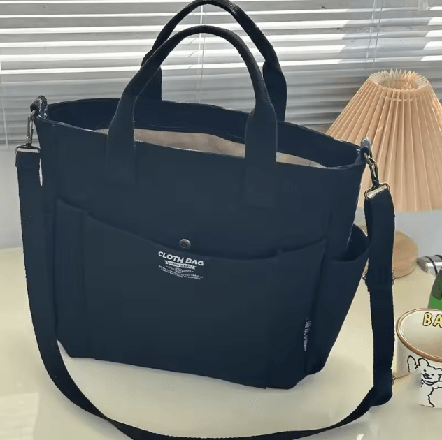 UrbanCarry Large Capacity Canvas Tote Bag Crossbody Student Commuter Shoulder Bag