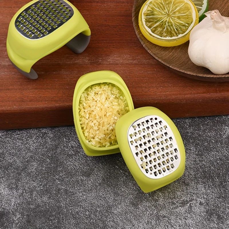 4-in-1 Stainless Steel Grater & Slicer – Lemon Zester, Cheese Grater, Garlic & Ginger Shredder Compact Kitchen Tool