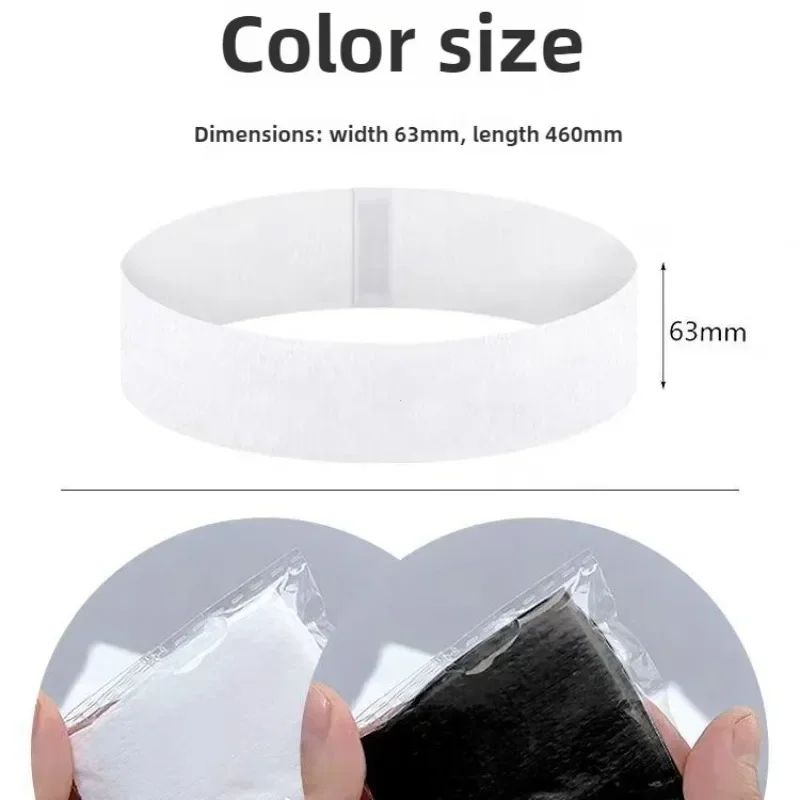 50PCS Disposable Spa Headbands Soft Non Woven Facial Hair Bands