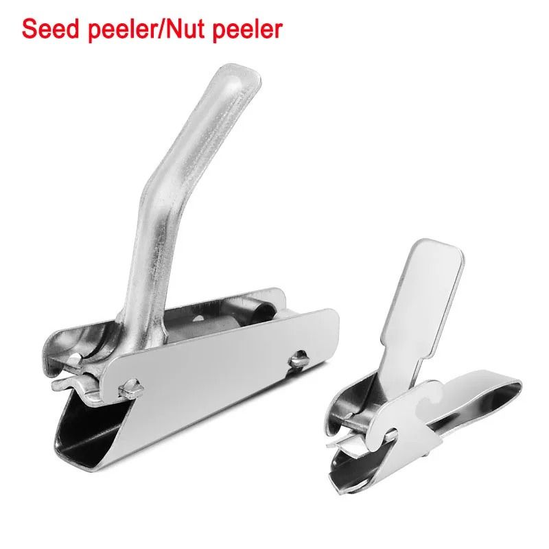 Stainless Steel Sheller Nuts Crackers Opener Pistachio Walnut Plier Clamp Peel Watermelon Melon Seeds Kitchen Tools Acce