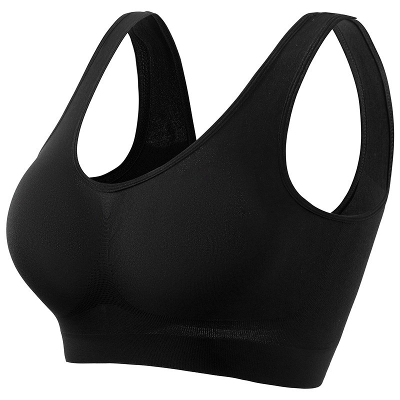 Women Sports Bra Large Size, Seamless Underwear, No Steel Ring, Removable Chest Pad, Running Sport Yoga Vest Bra