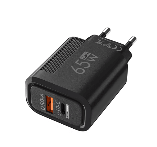 65W GaN PD USB-C Fast Charger with Quick Charge 3.0