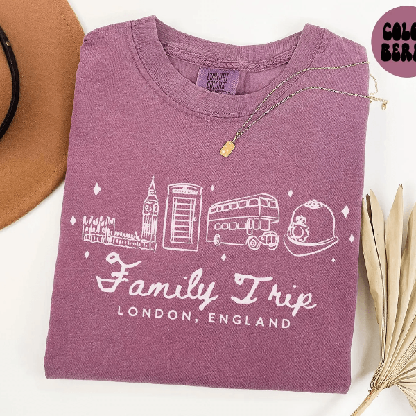 London England Vacation Shirt Family Trip Matching Travel Tee