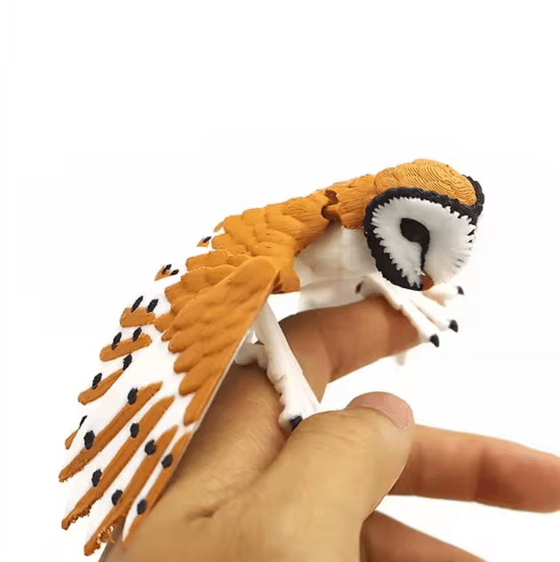 3D Printed Movable Eagle Hawk Figurine – Articulated Bird Model Decor