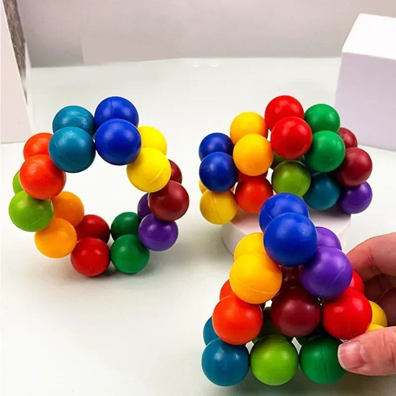 3D Rotating Sensory Fidget Ball – Stress Relief Toy for Focus, Anxiety & Calm