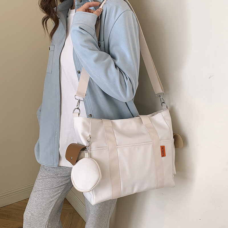 Large Capacity Nylon Tote Bag for Women Commuter Shoulder Crossbody Handbag