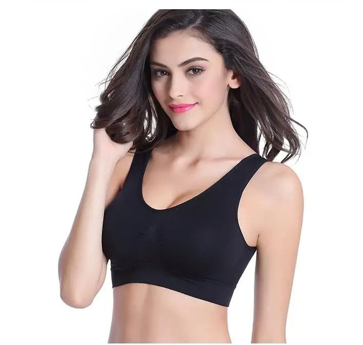 3pc Active Bra Set Wireless Push Up Seamless Plus Size Fitness Bra