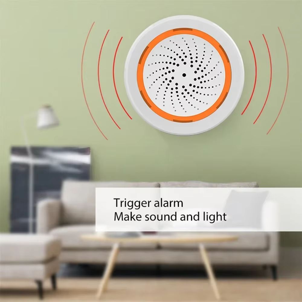 Tuya Zigbee Smart Siren Alarm With 90dB Sound and Light Alert