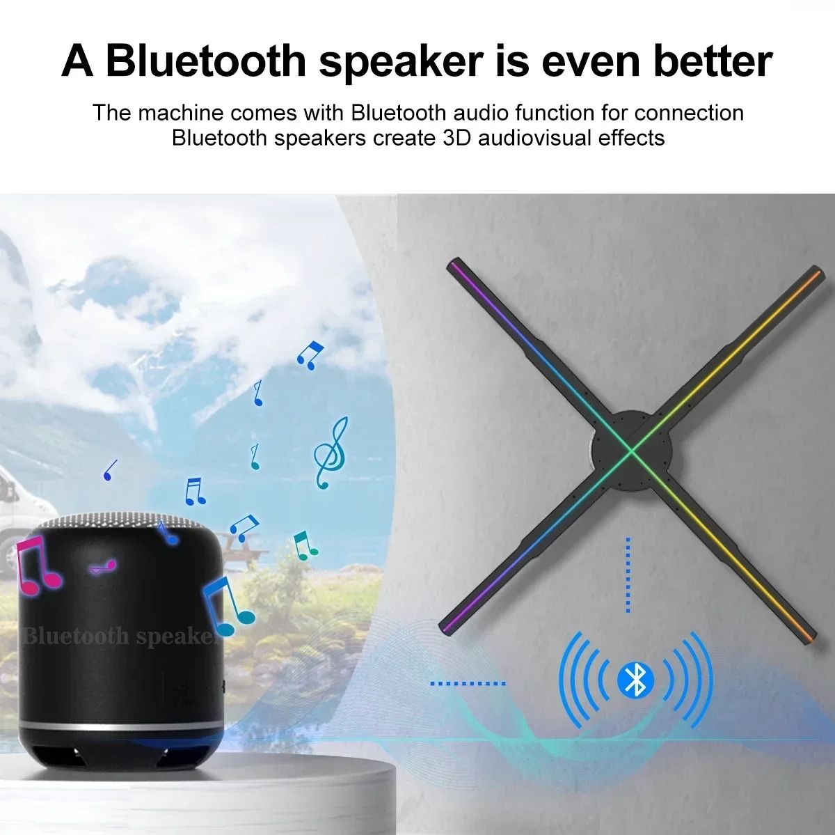24.4 in 3D Holographic Display Fan