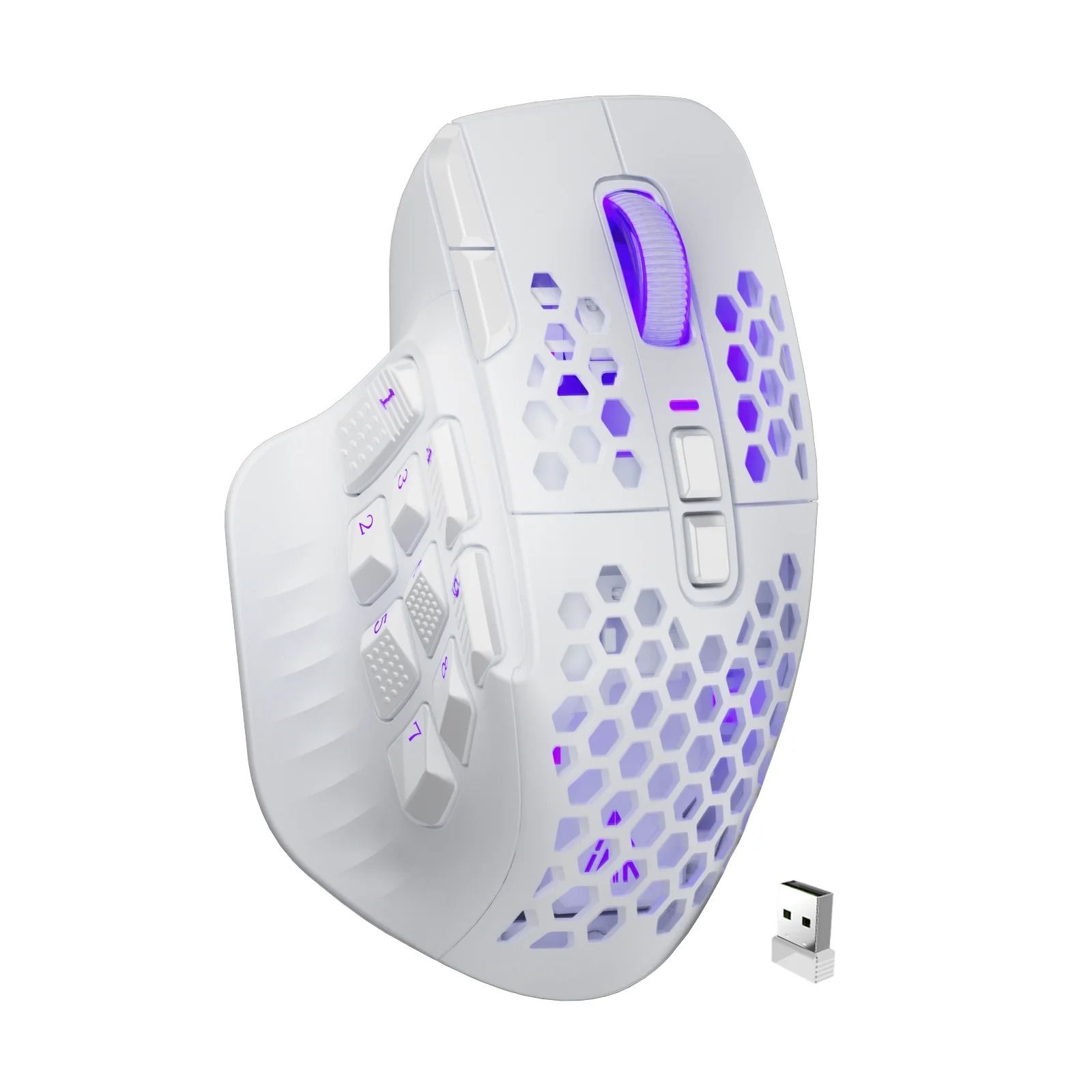 SOLAKAKA SM809 Pro Wireless MMO Gaming Mouse PAW3311 with 16 Programmable Buttons