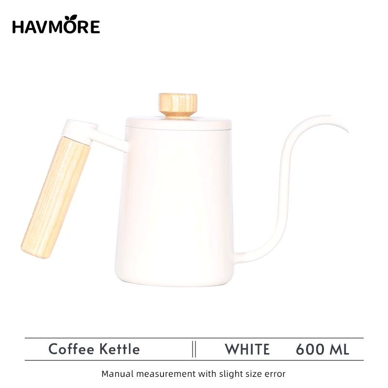 Barista Gooseneck Coffee Kettle 600ml 304 Stainless Steel Pour Over Kettle