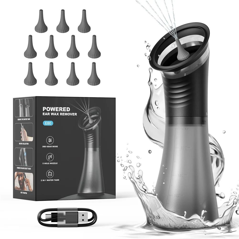 ClearFlow Electric Ear Wax Removal System with Adjustable Water Pressure