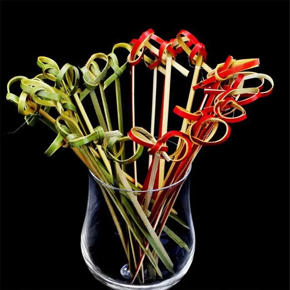 100Pcs Disposable Bamboo Forks for Party Buffets & Cocktail Decorations - Wedding Supplies 12cm