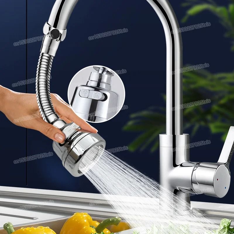 360 Degree Faucet Extender Rotating Faucet Aerator Water Saving Tap Nozzle