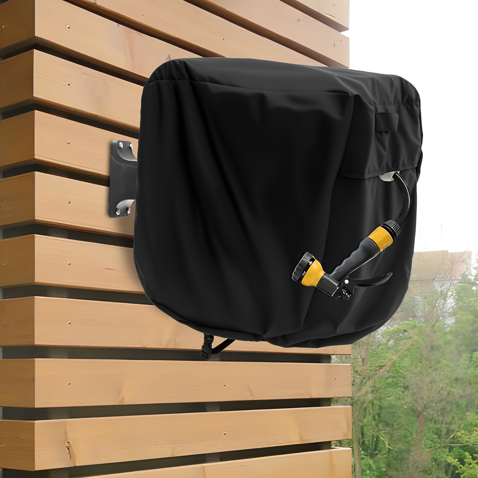 Adjustable Garden Hose Reel Covers, Hose Holder Cover, Waterproof Hosepipes Cover, Easy to Install Hose Reel Cart Cover