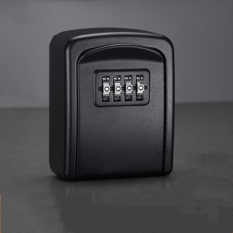 Wall Mounted Outdoor Key Safe Lock Box with Combination Secure Key Storage