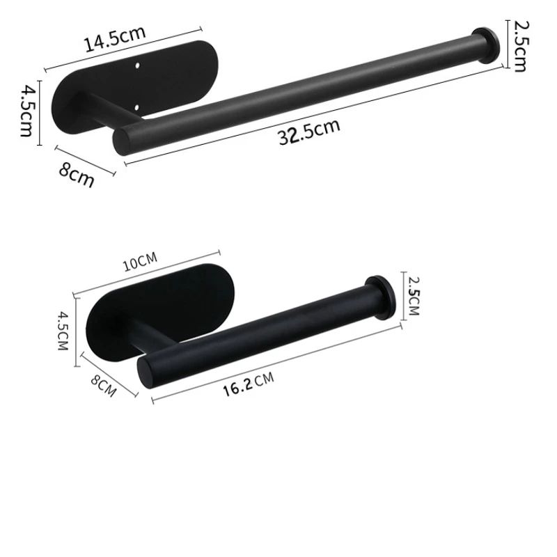 Stainless Steel Adhesive Toilet Paper Holder