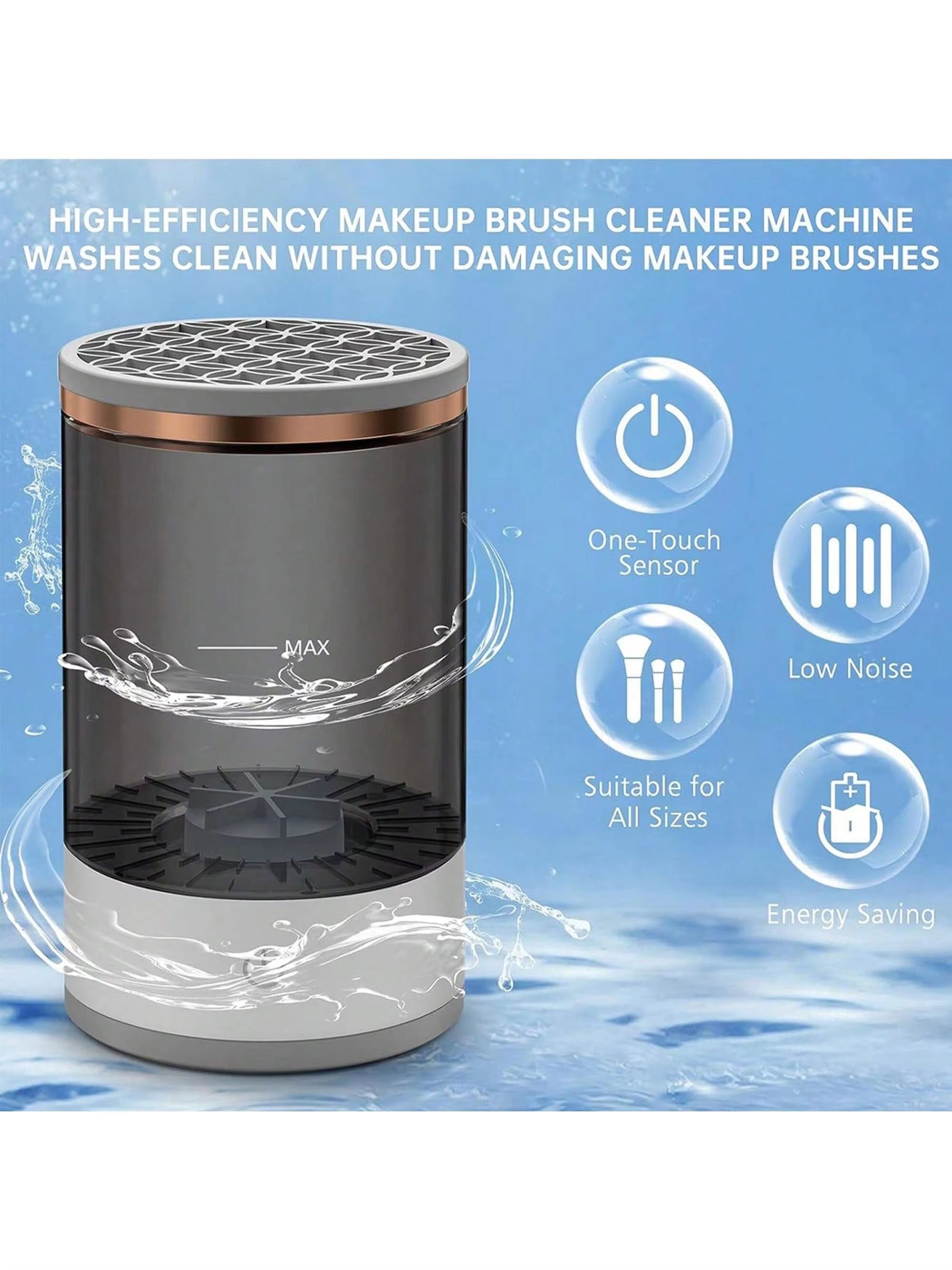 SpinClean Electric Makeup Brush Cleaner Machine – Automatic Brush Washer & Dryer