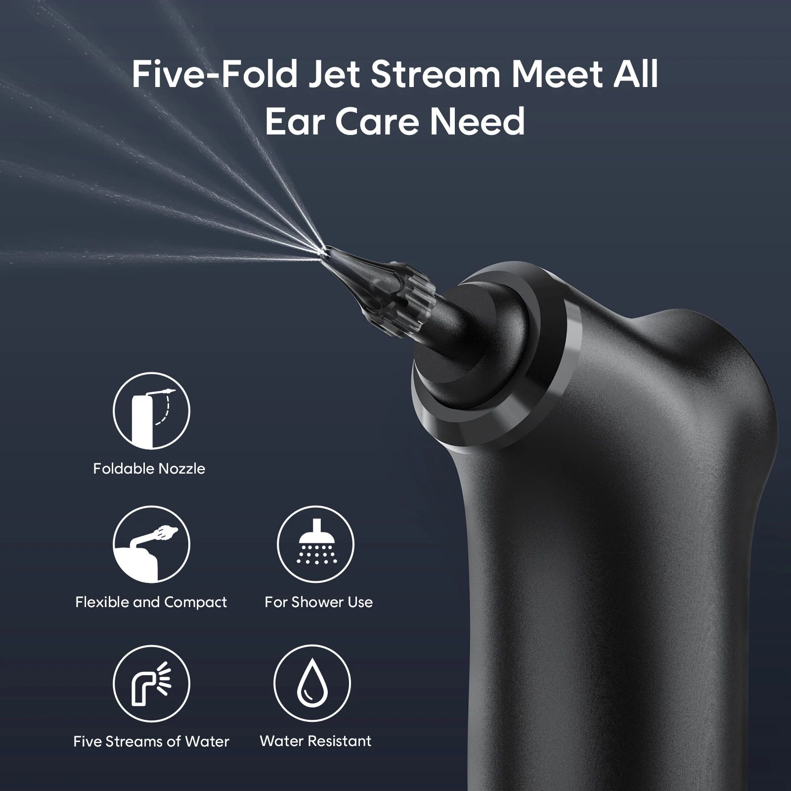 Electric Ear Cleaner with Water Irrigation – 4-Mode Ear Wax Removal Kit for Adults & Kids