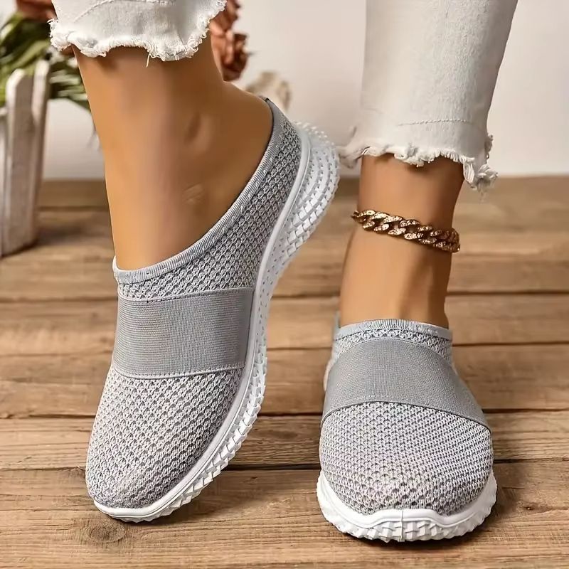 Solid Color Women's Mules – Soft Sole Platform Slip-On Walking Shoes