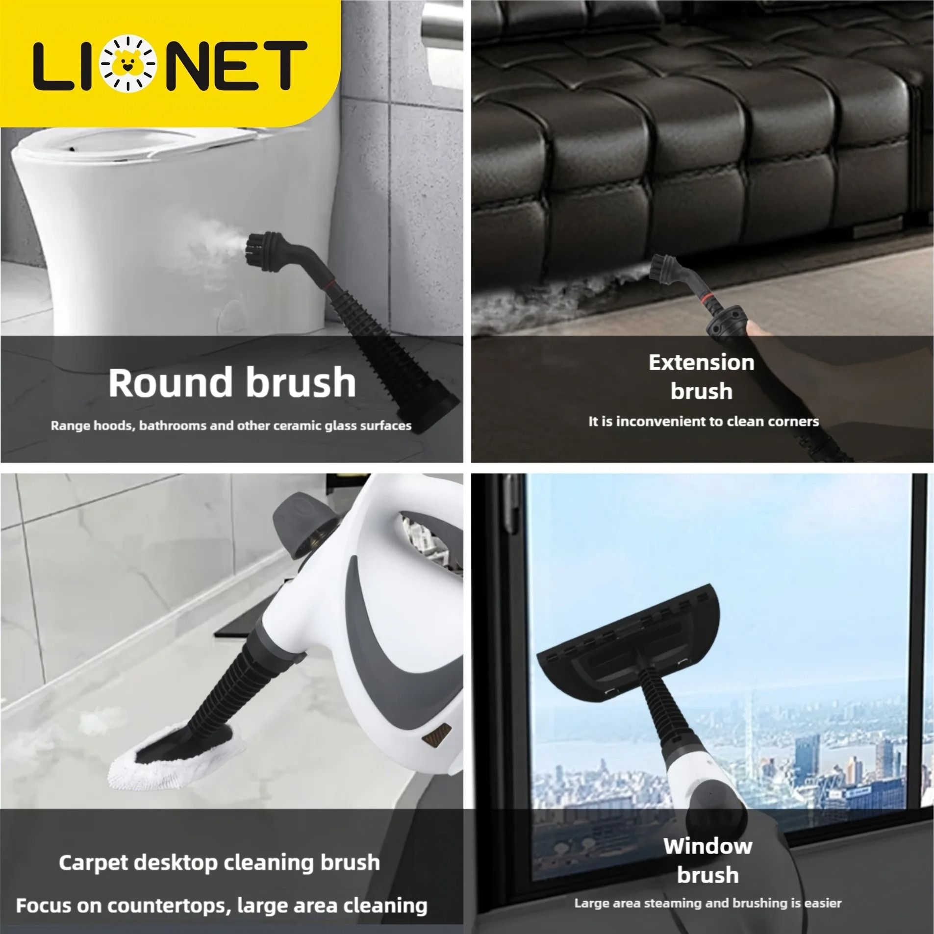 Handheld Steam Cleaner Multi Surface Chemical Free High Pressure Cleaning Tool