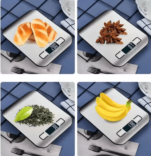 Digital Kitchen Scale with LED Display Precision Stainless Steel Food Weighing Scale (5kg Capacity)