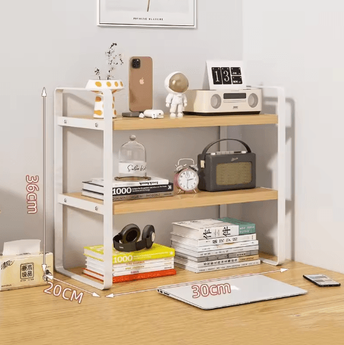 Modern Desktop Bookshelf Organizer – Student Document & Office Desk Storage Rack