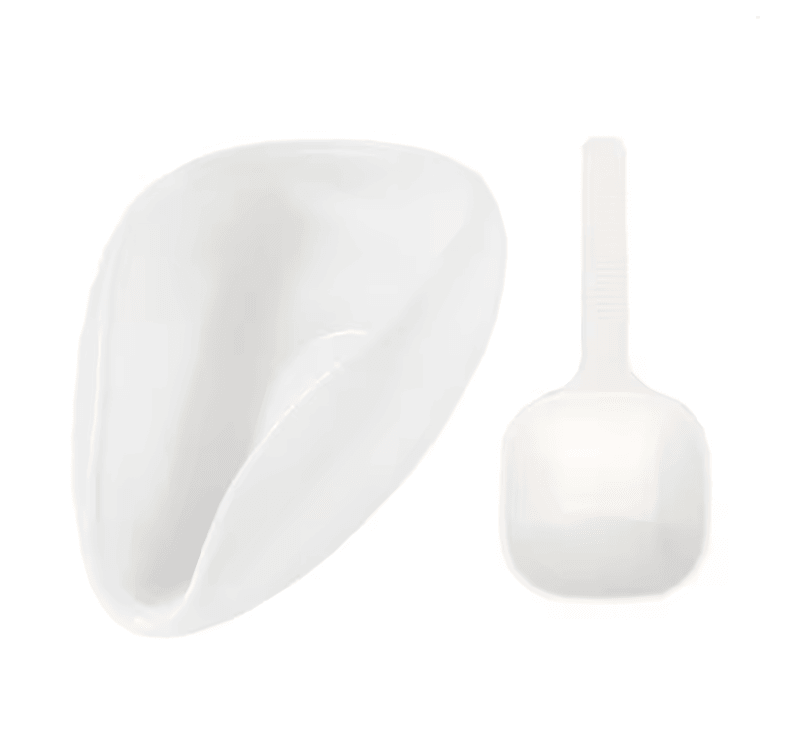 FLYMUYU Precision Coffee Dosing Cup and Ceramic Tray Set with Static Reduction Spray