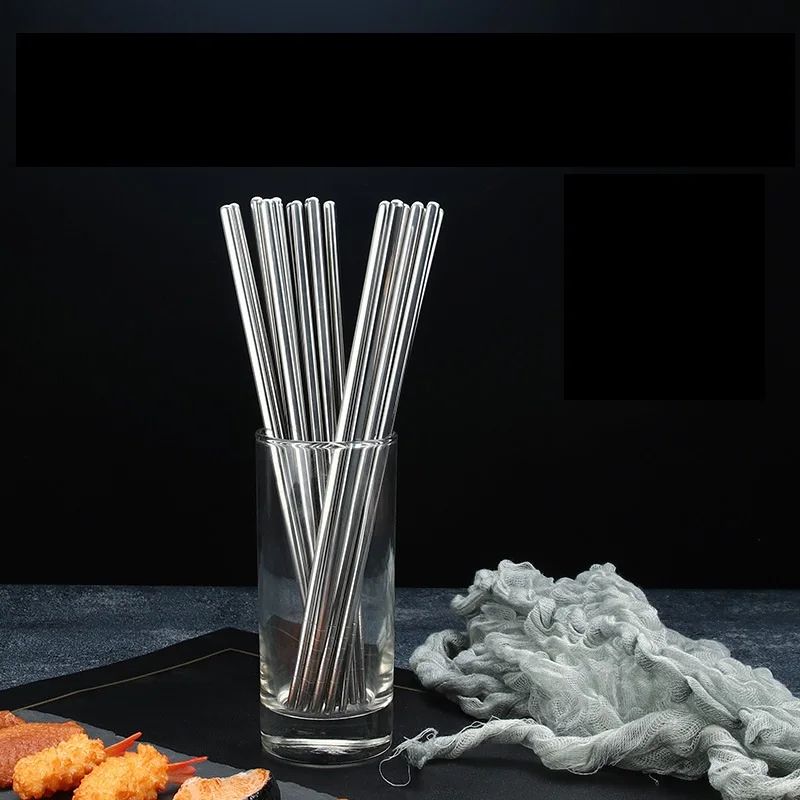 5 Pairs Reusable Stainless Steel Chopsticks | Non-Slip Dishwasher Safe Metal Chopsticks Set for Home Kitchen Dining