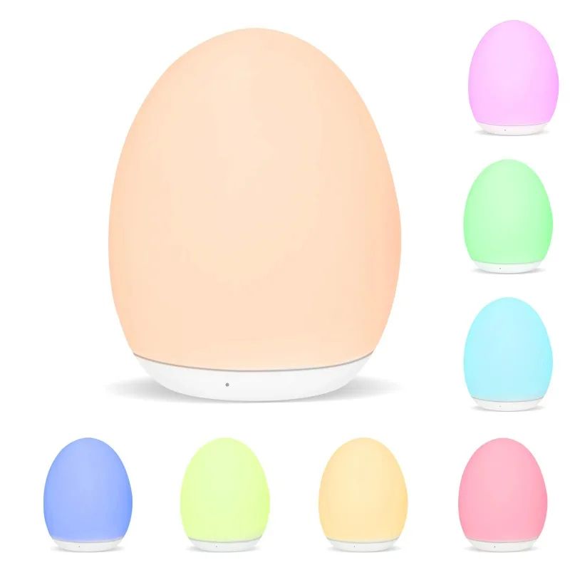 7-Color RGB Rechargeable Touch Night Lamp