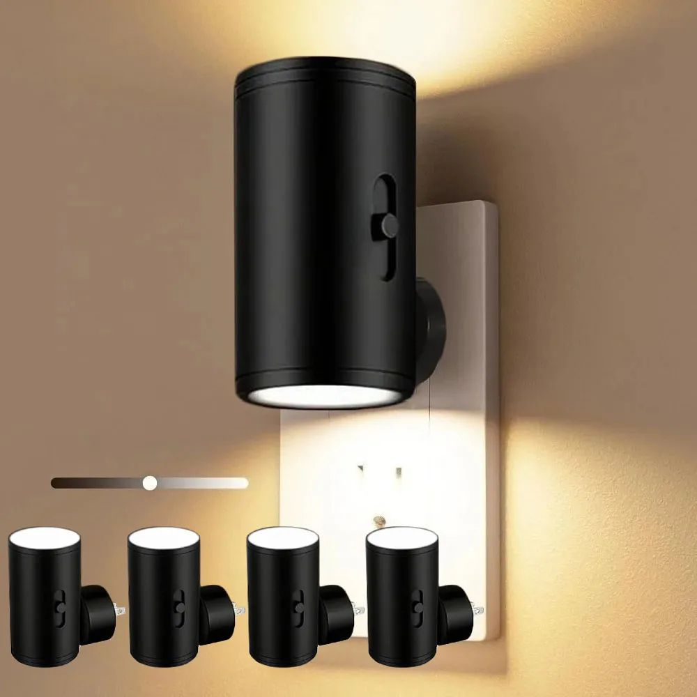 Dimmable LED Plug-In Night Light with Sensor