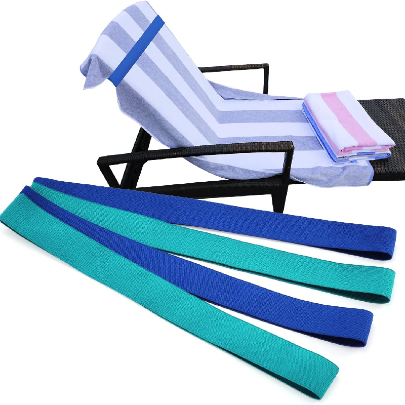 Elastic Beach Towel Bands Windproof Chair Straps Secure Towel Holder