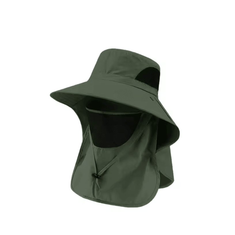 Outdoor UV Protection Breathable Fishing Cap with Neck Protection Waterproof Summer Hat Unisex