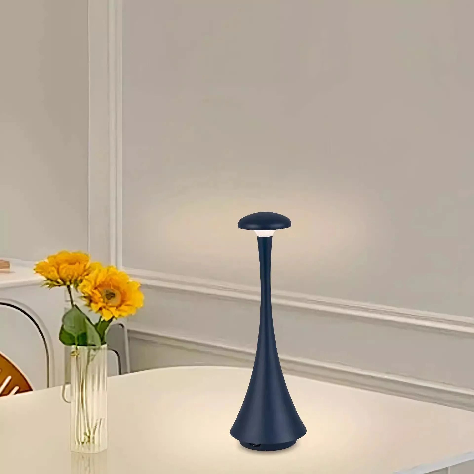 Night Lamp Rechargeable Wireless Touch Lamp Creative Desk Lamp USB C Bedroom Atmosphere Light