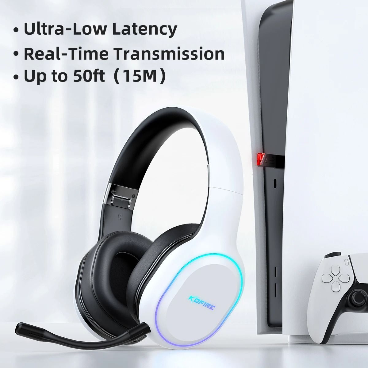 Kofire UG05 Wireless Gaming Headset with Vibration and Mic