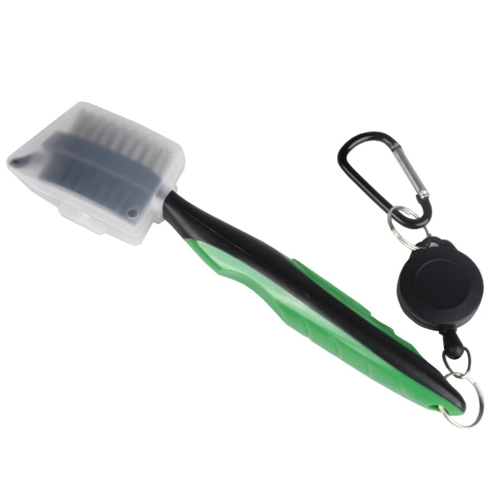 Golf Club Brush Groove Cleaner Retractable Dual Sided Cleaning Tool