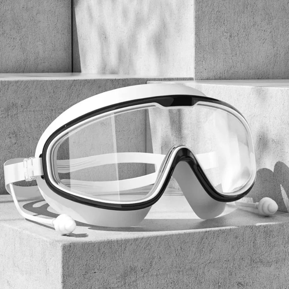 ProView Anti Fog Swimming Goggles HD Professional Swim Goggles with Silicone Seal and Earplugs