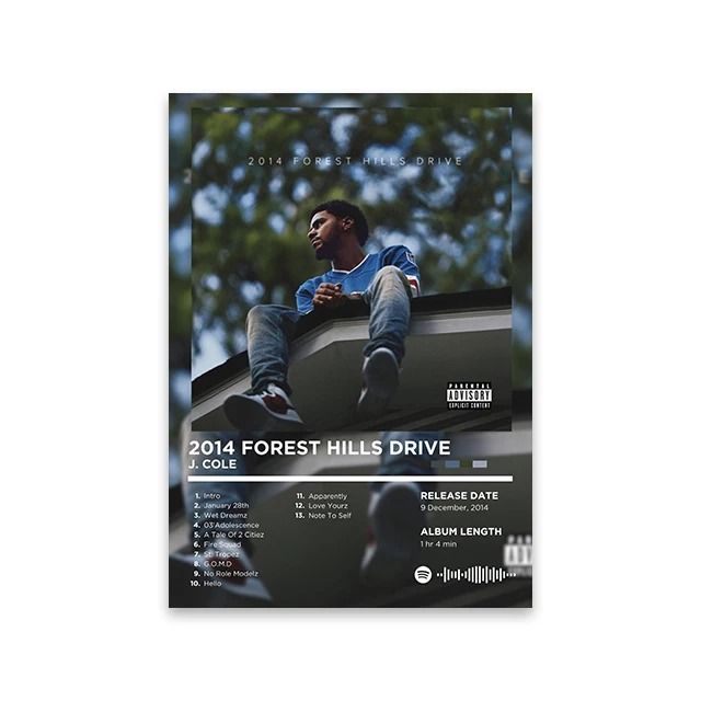 Retro Rap Album Cover Canvas Poster Music Wall Art Print
