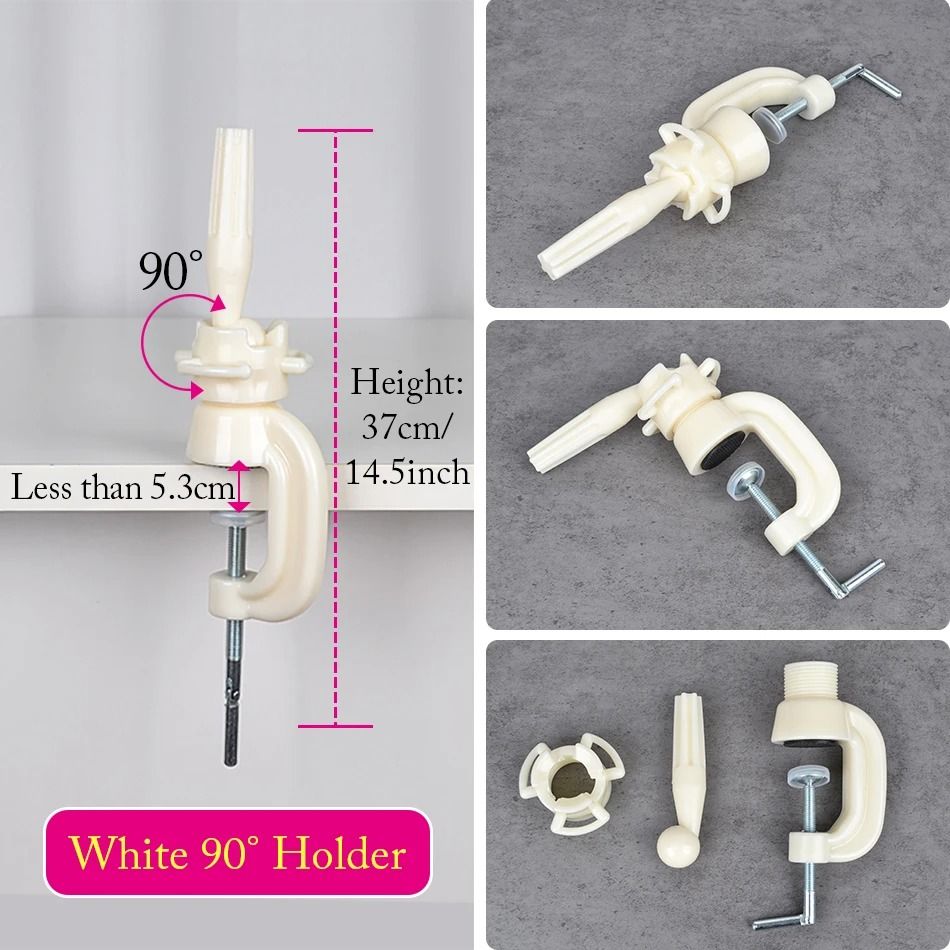 Wig Head Stand Table Clamp Adjustable Mannequin Holder