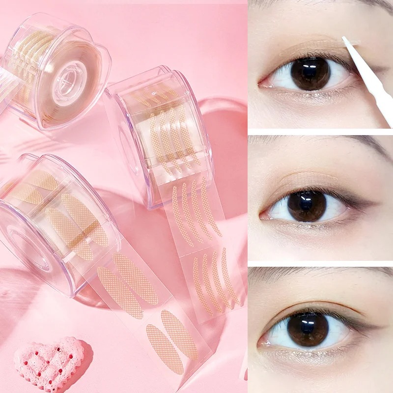 Double Fold Eyelid Tape Sticker Invisible Lace Eyelash Extension Self-adhesive Under Eye
