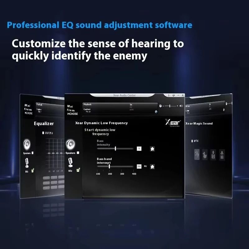 Smart Tri Mode Gaming Headphone Hi Res Music Active Noise Reduction Headset