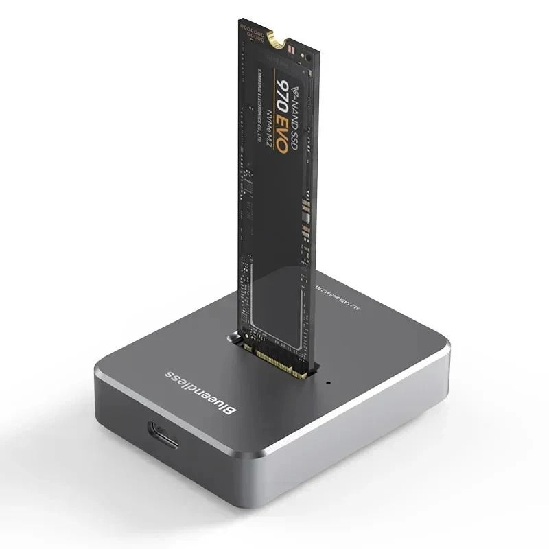 Blueendless M.2 NVMe SSD Enclosure 10Gbps External SSD Case USB Storage Dock